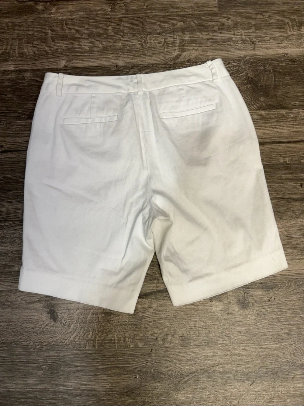 Lauren Ralph Lauren White Bermuda Shorts Size 6 Cotton Stretch Classic Preppy - Picture 3 of 7
